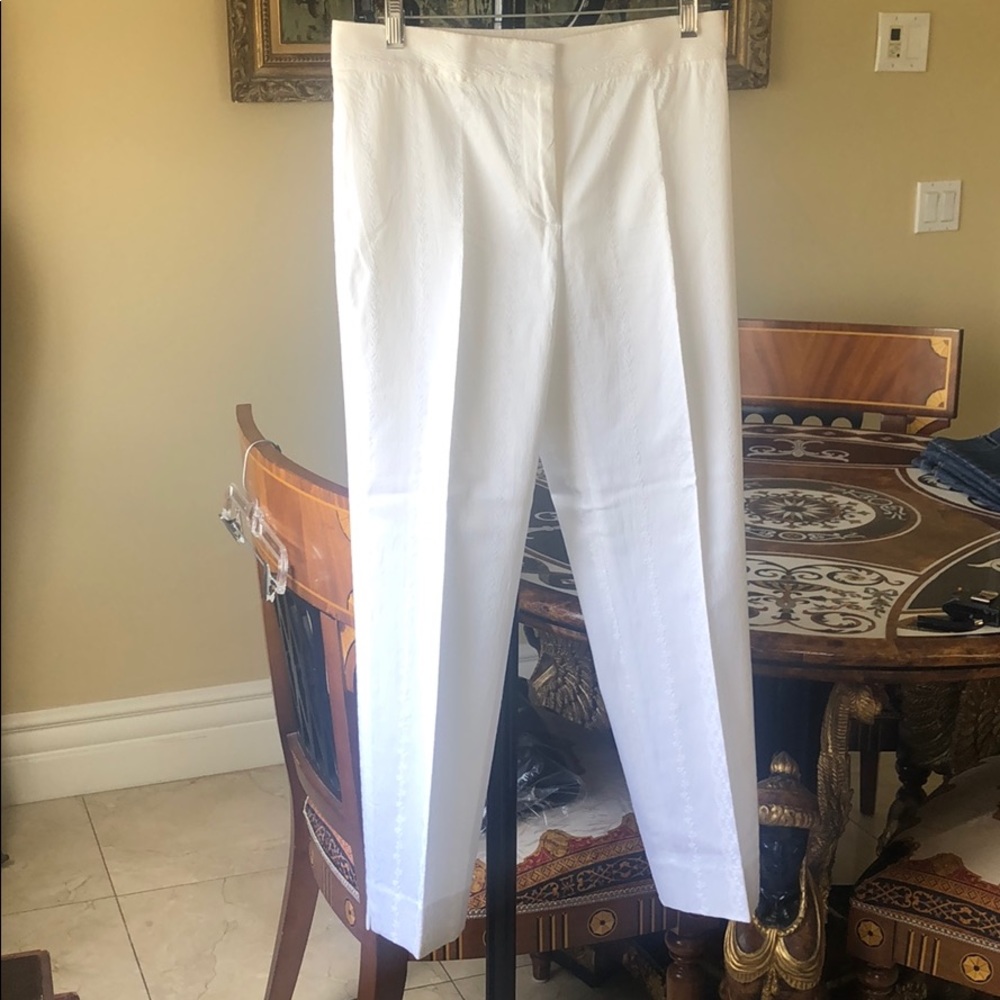 Elie Tahari Embroidered Pants